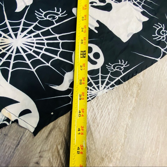 Halloween Ghost Print Lace Up Cami Asymmetrical Dress Medium - Picture 5 of 14